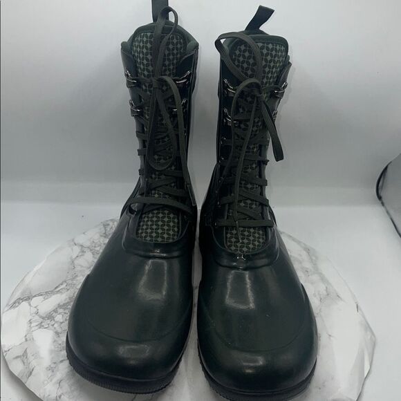 BOGS Hunter Green  Sidney Cravat  Waterproof Rain Snow Boots-12 - Picture 2 of 7